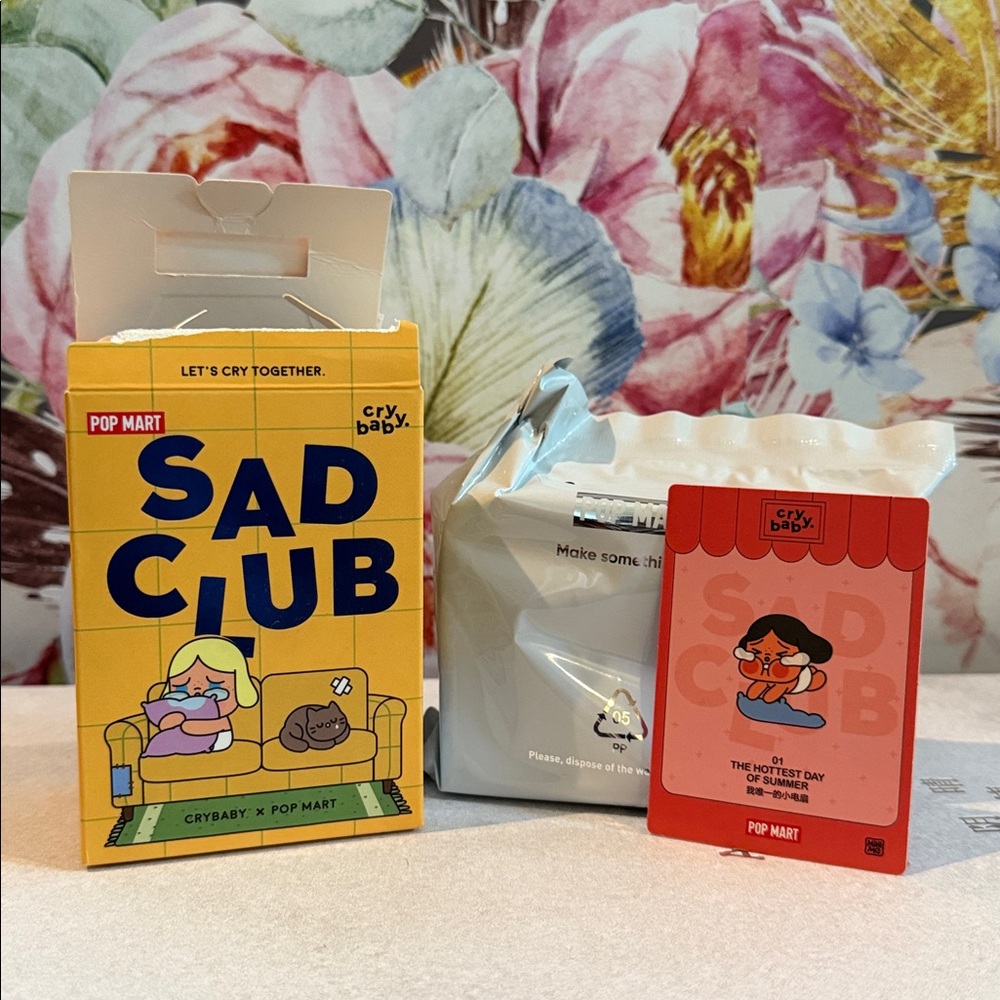 Crybaby Sad Club Pop Mart Collectible Set